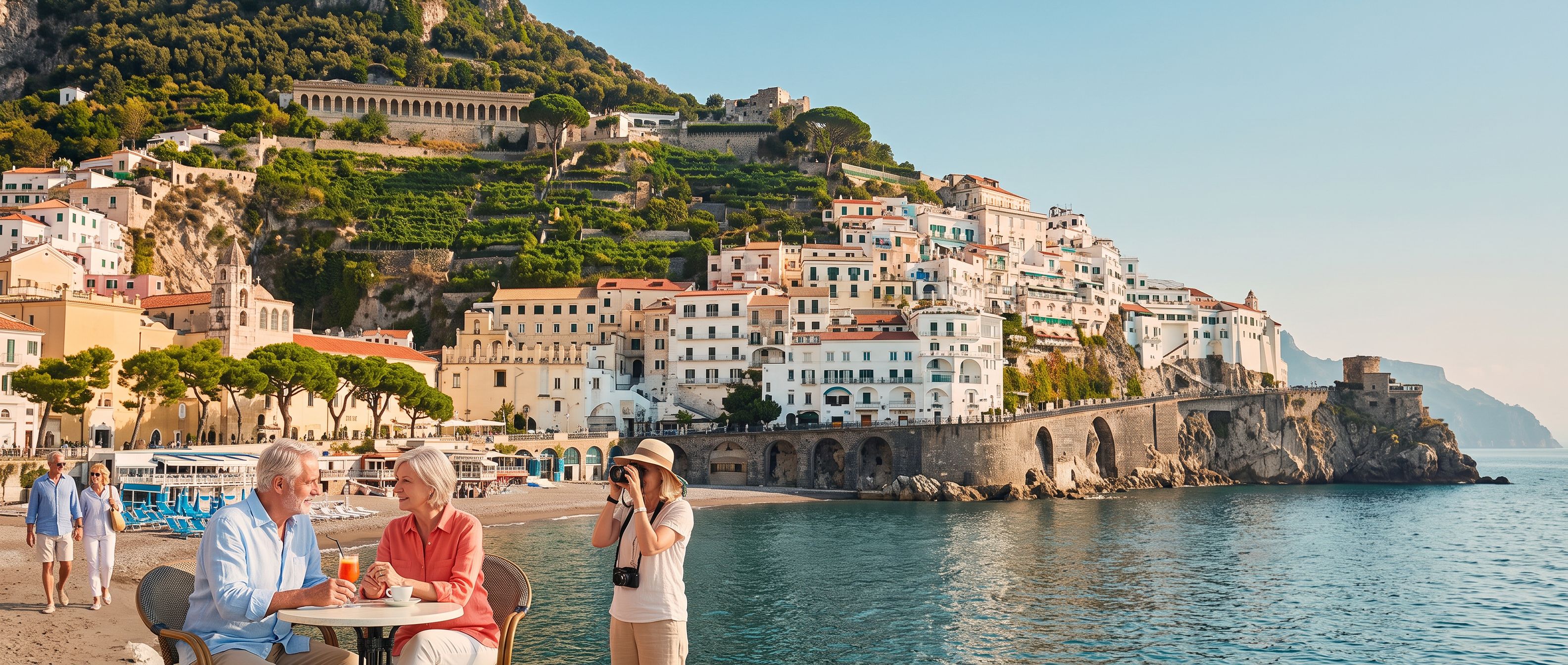 Amalfi Lungomare dei Cavalieri waterfront