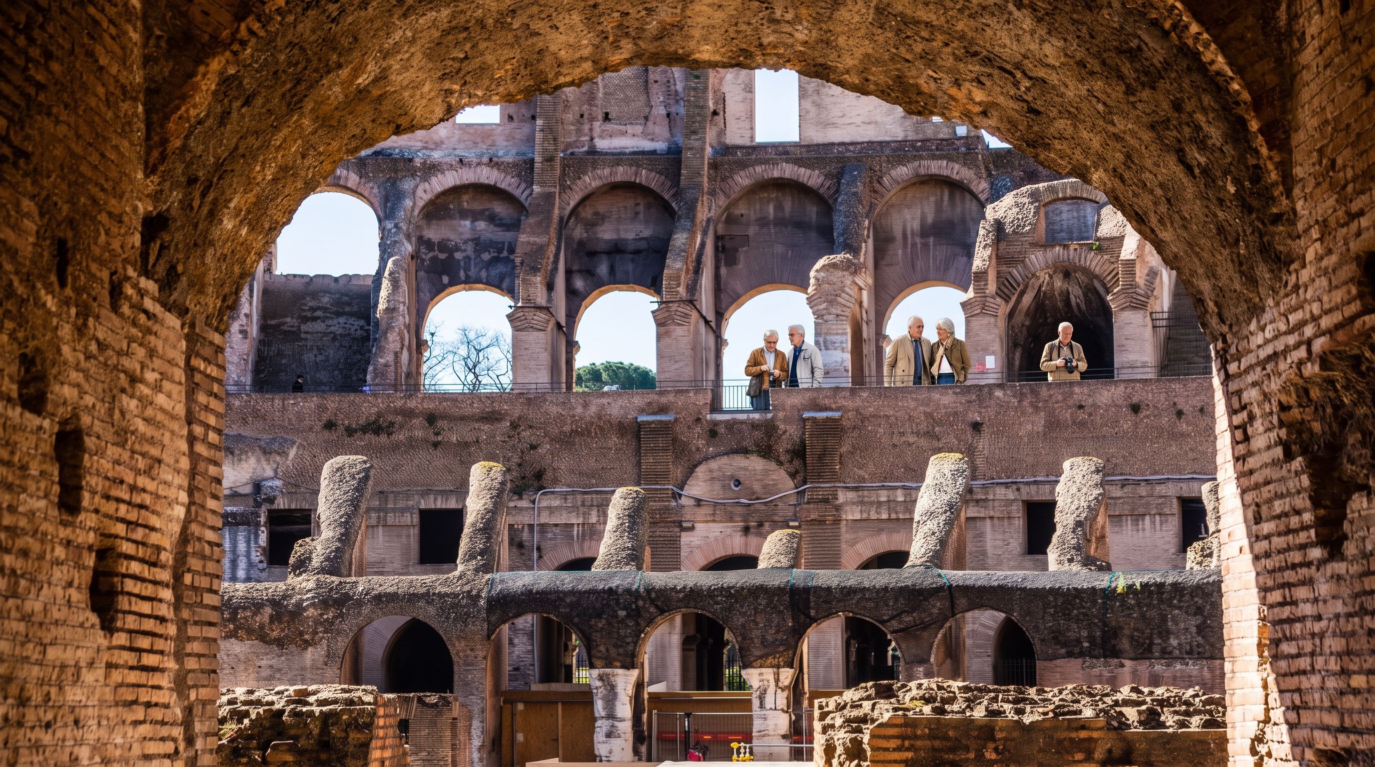 Colosseum interior first tier walkway