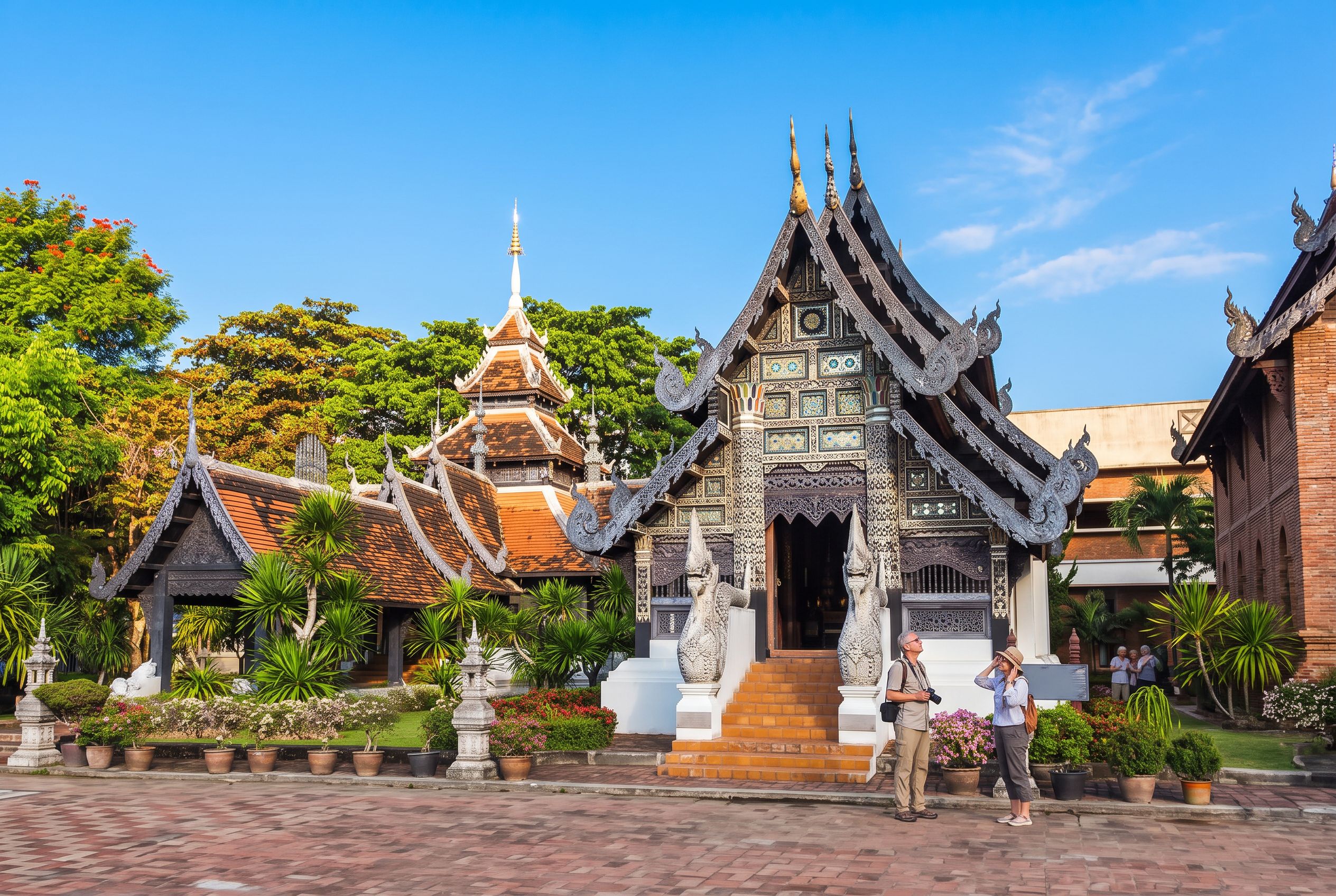 Chiang Mai Old City temple courtyard