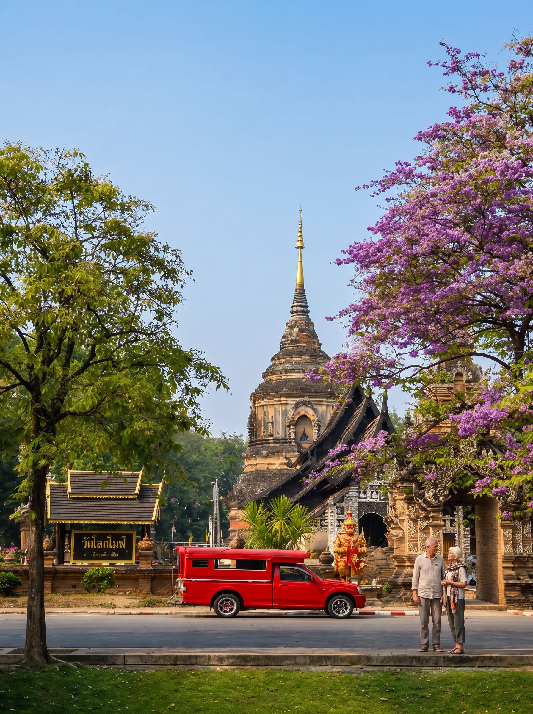 Chiang Mai songthaew street