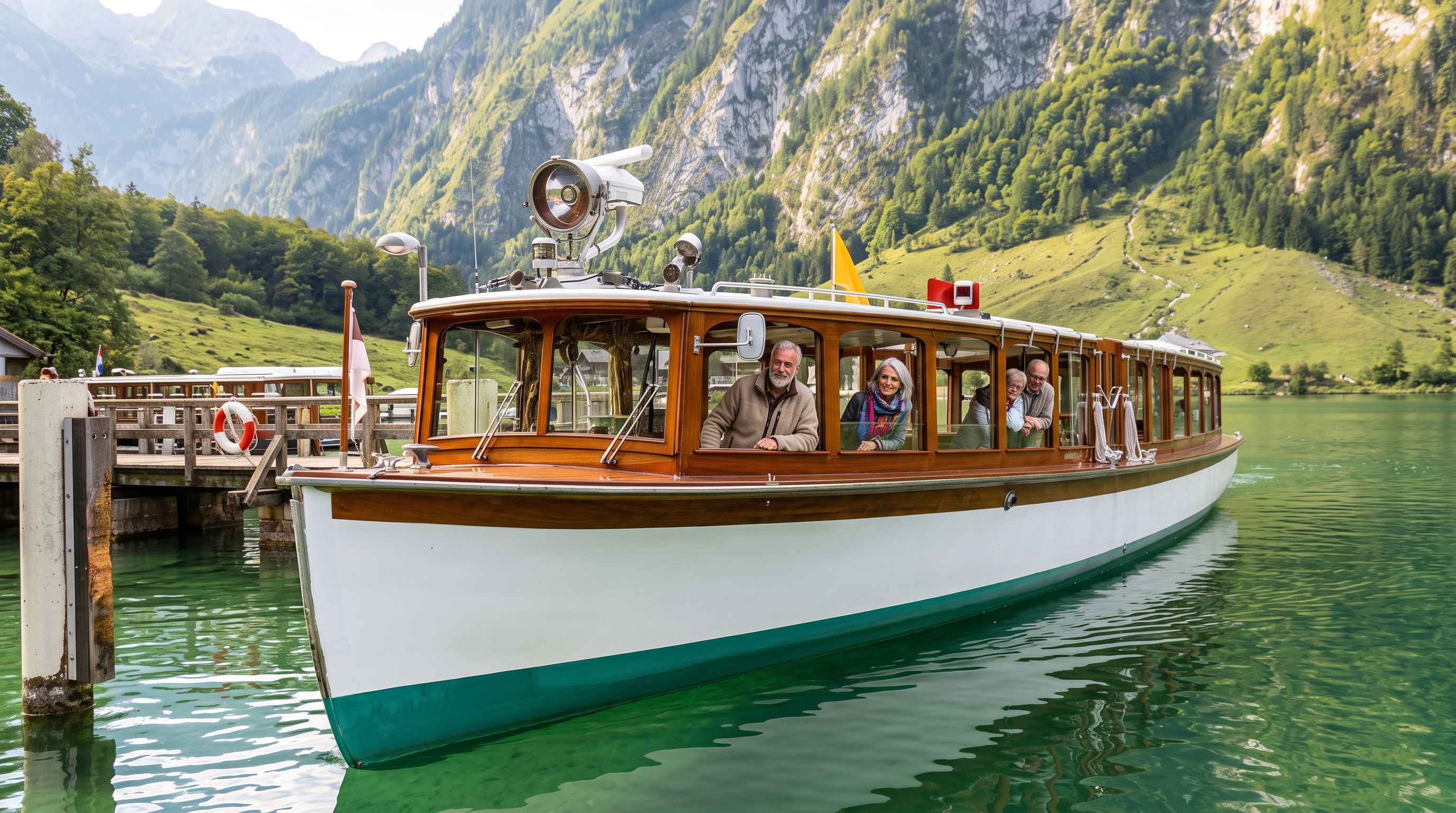 Hallstatt village lakeside view