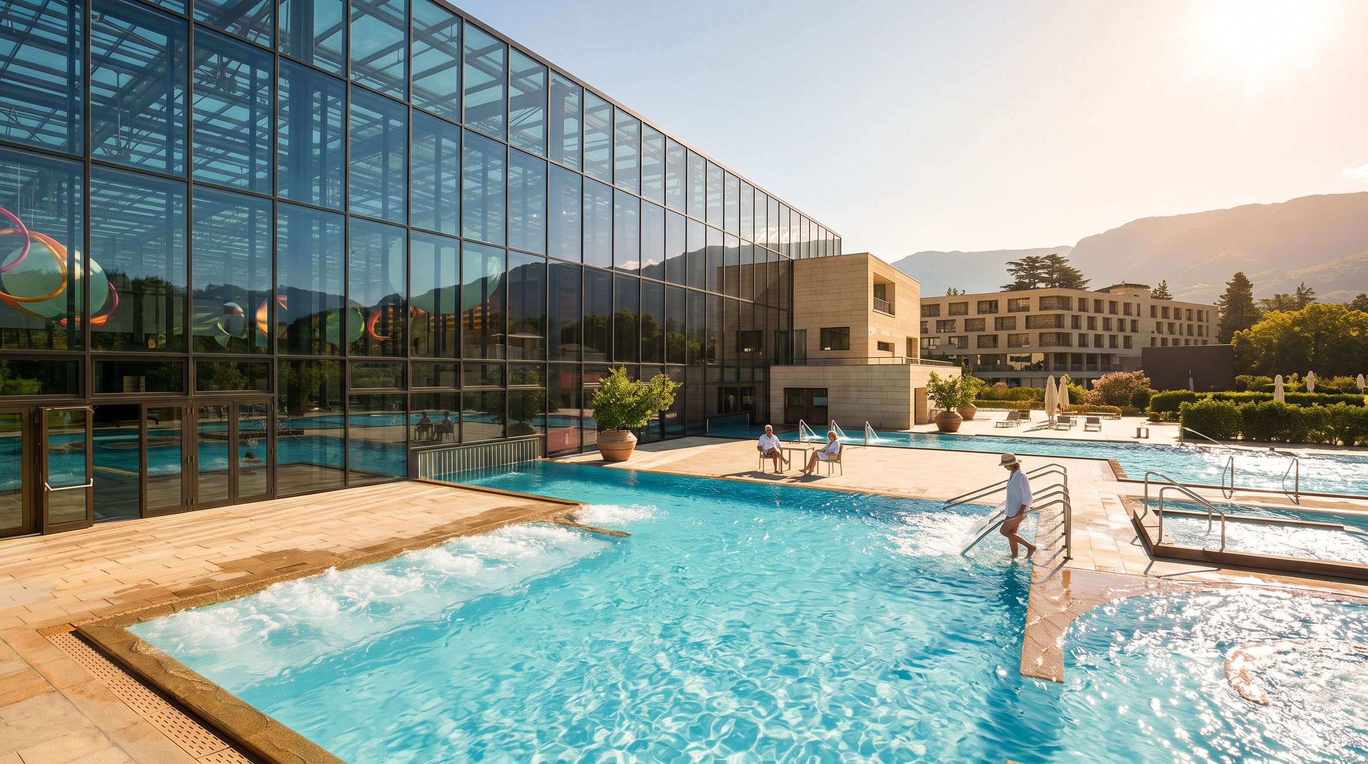 Merano thermal bath outdoor pool