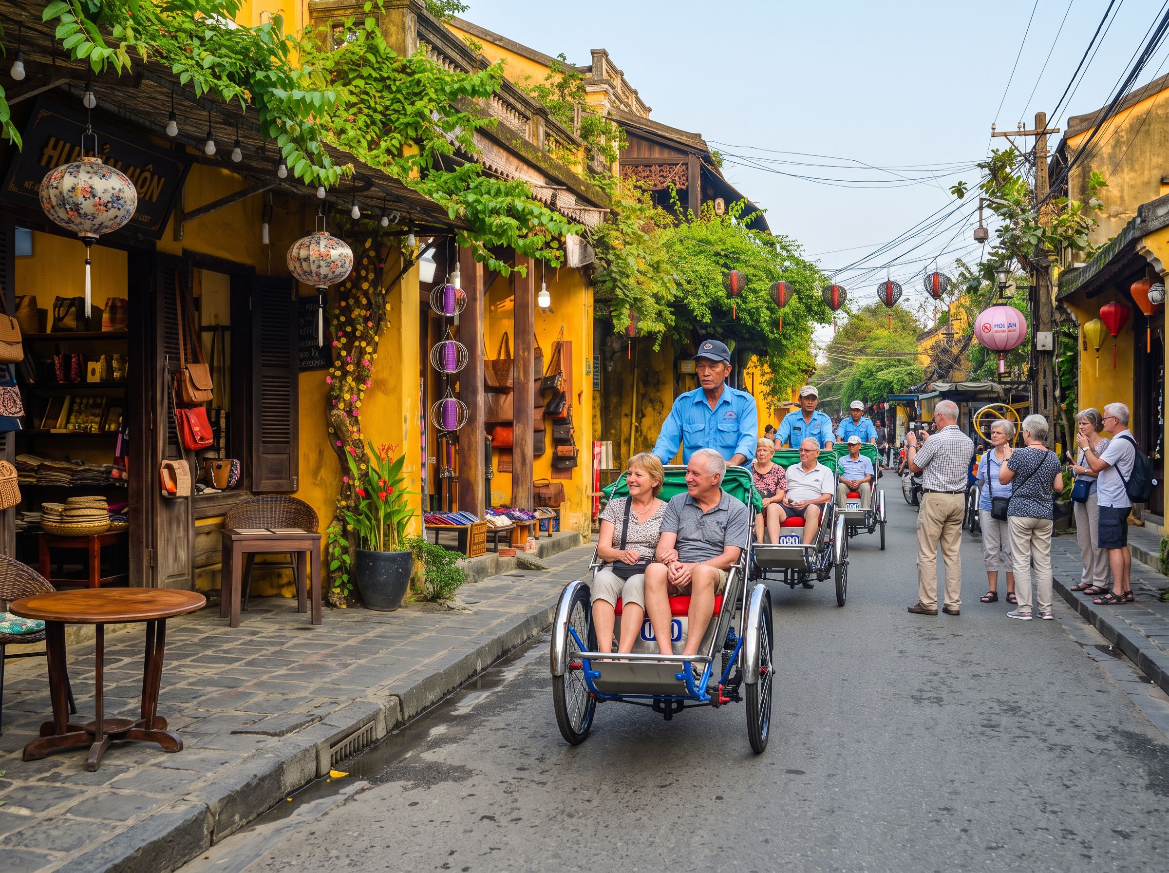 Hoi An cyclo rickshaw Old Town