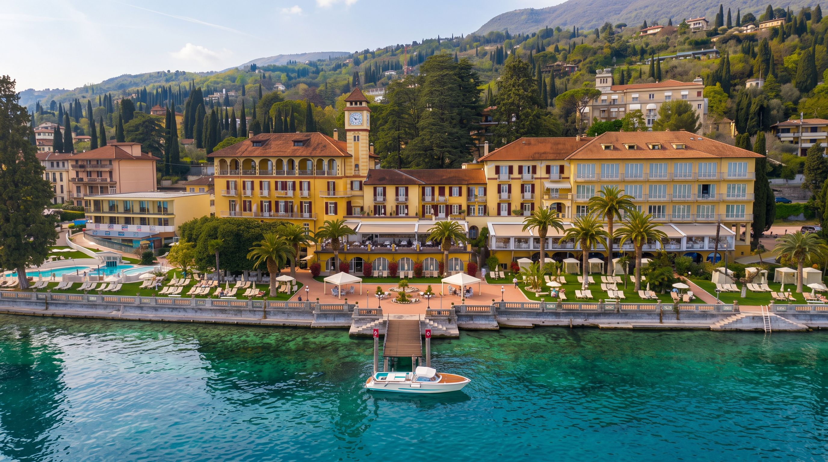 Grand Hotel Fasano gardens dock