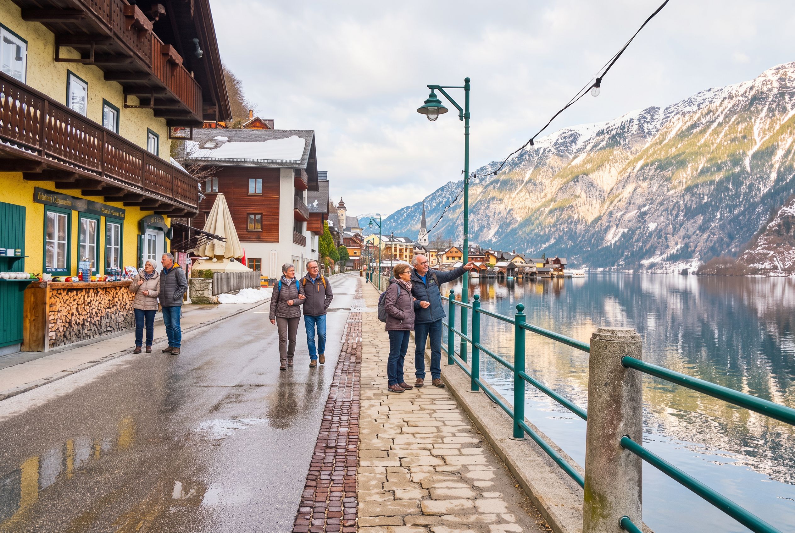 Hallstatt cobblestone street