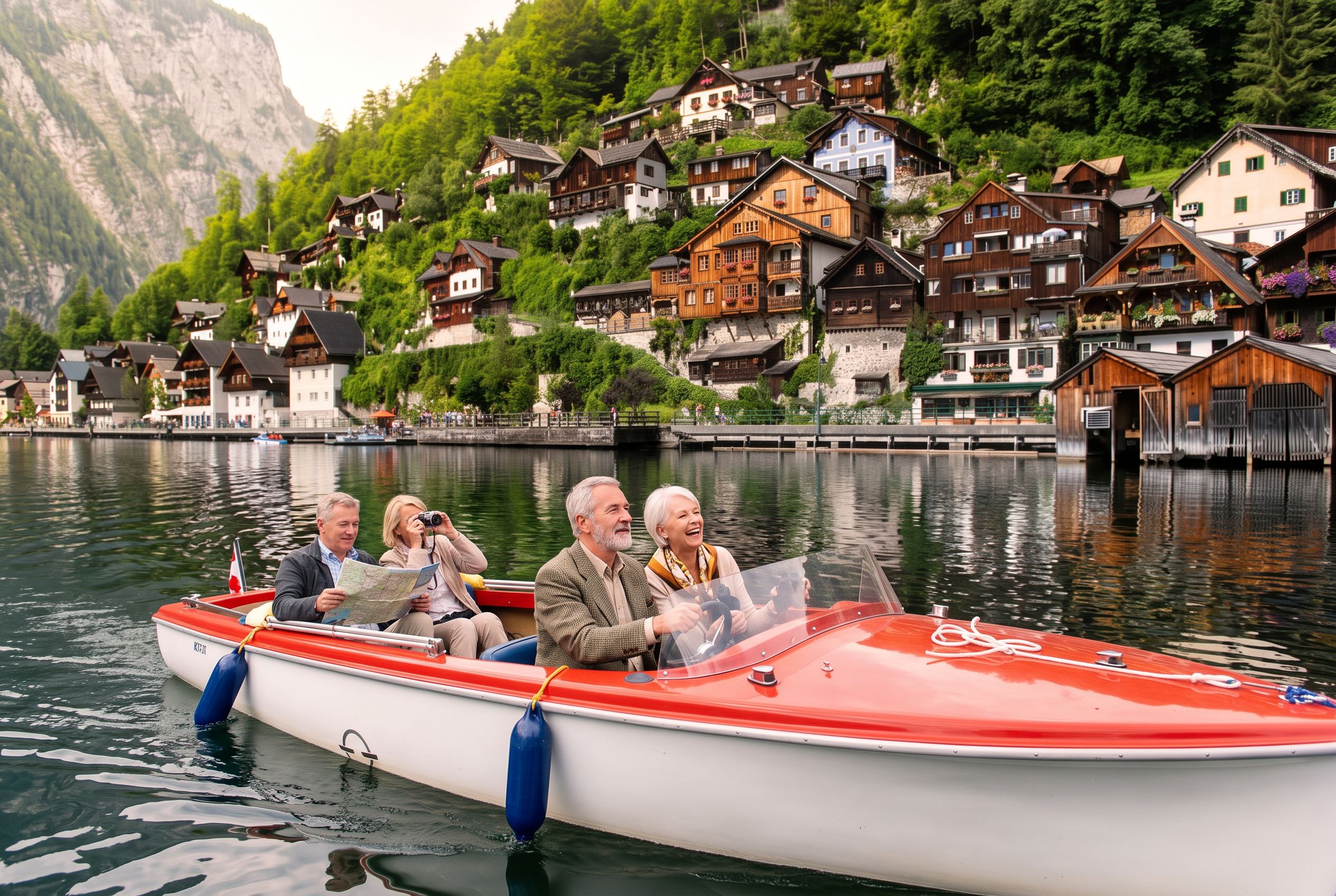 Obertraun lakeside path Hallstatt