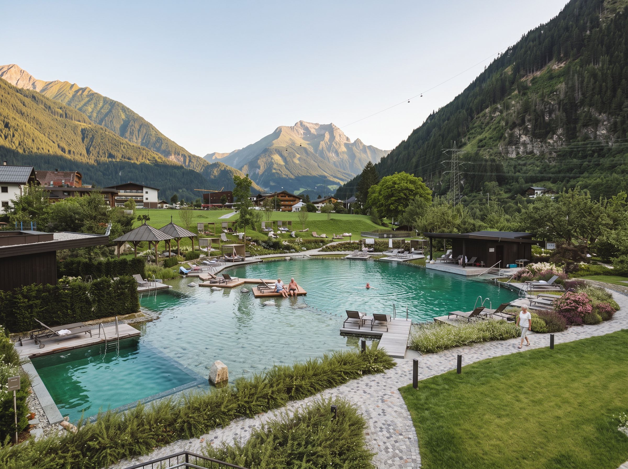 Mayrhofen train station area