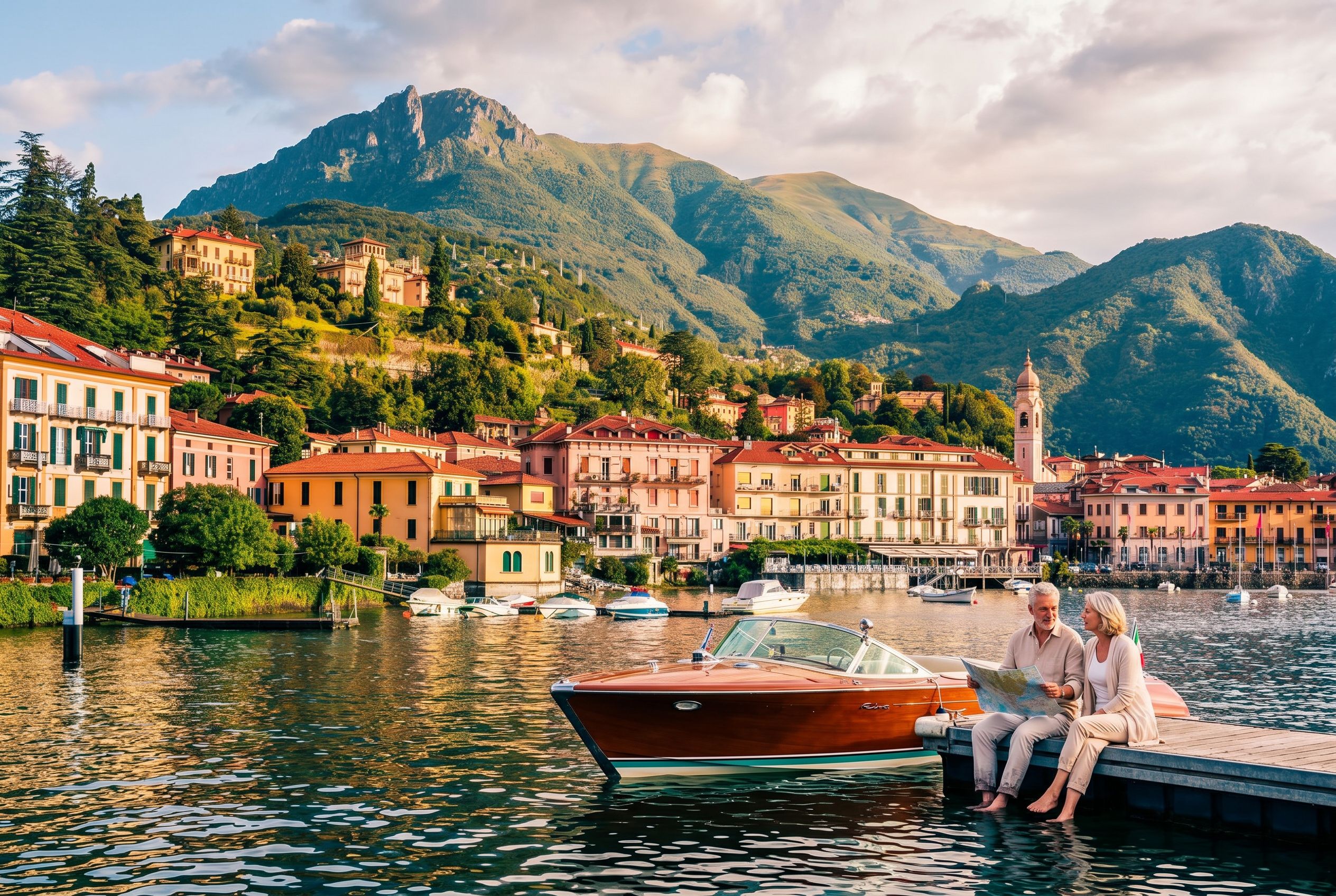 Lake Como ferry deck accessibility