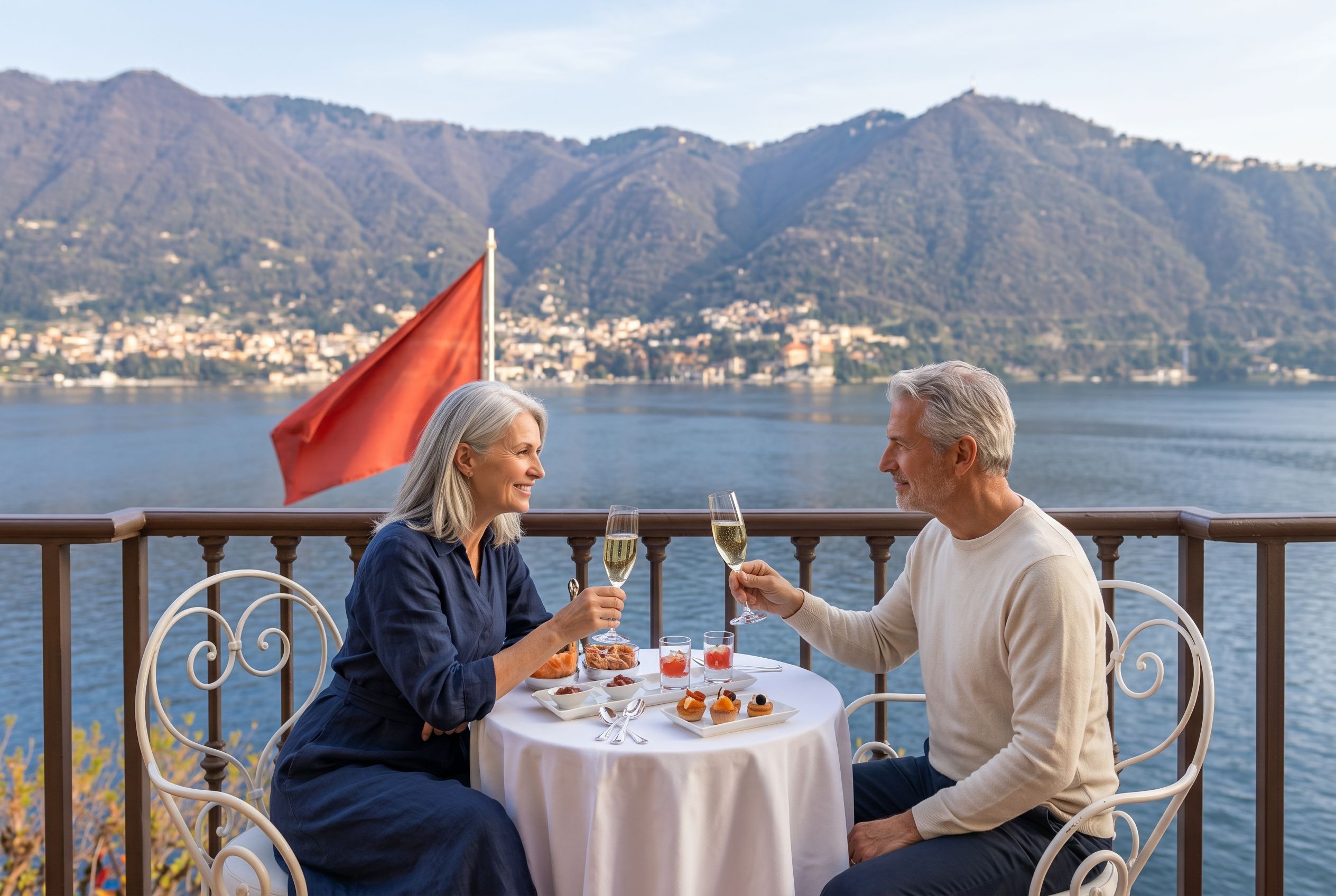 Café Colombo Argegno lakeside seating