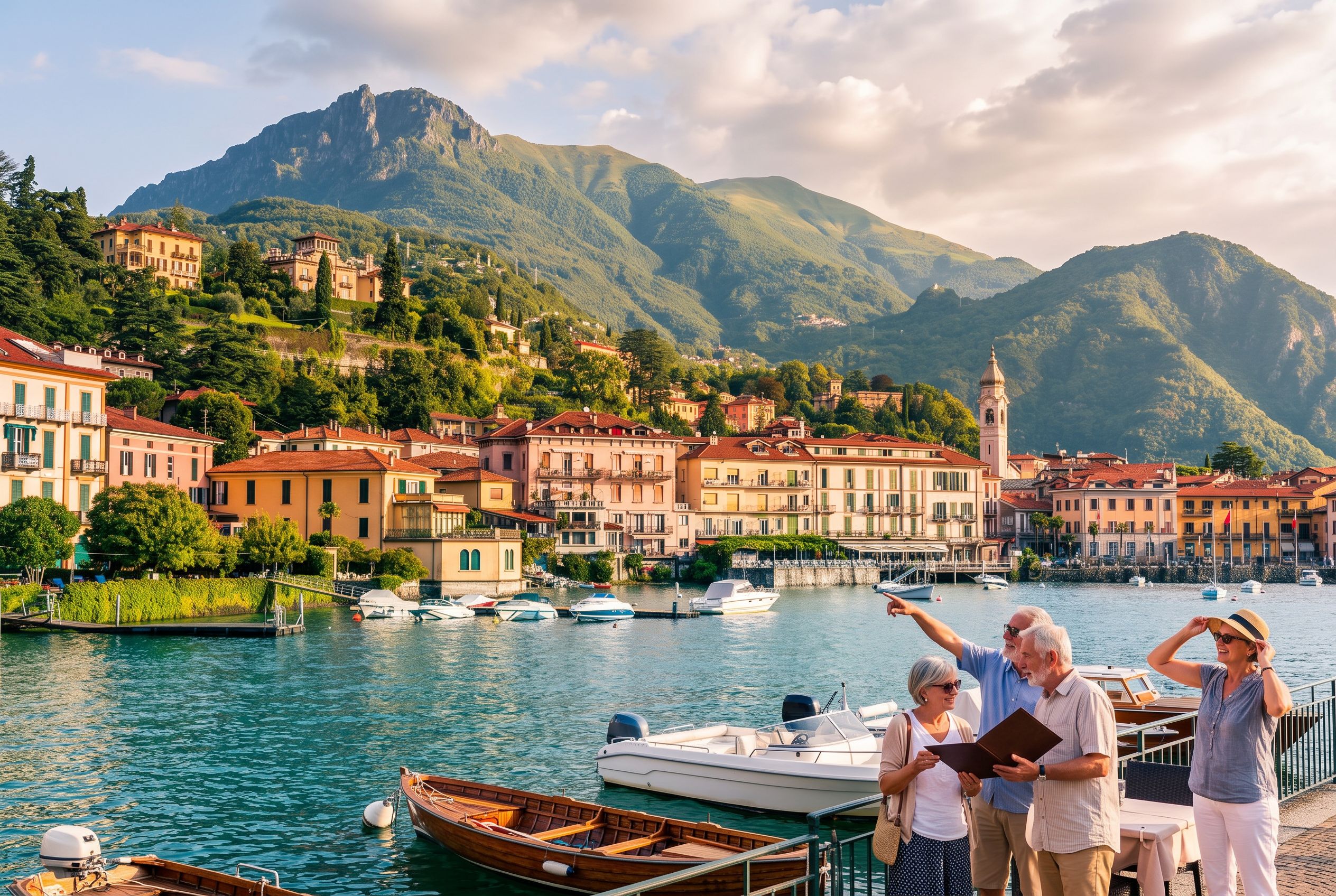 Lake Como ferry deck