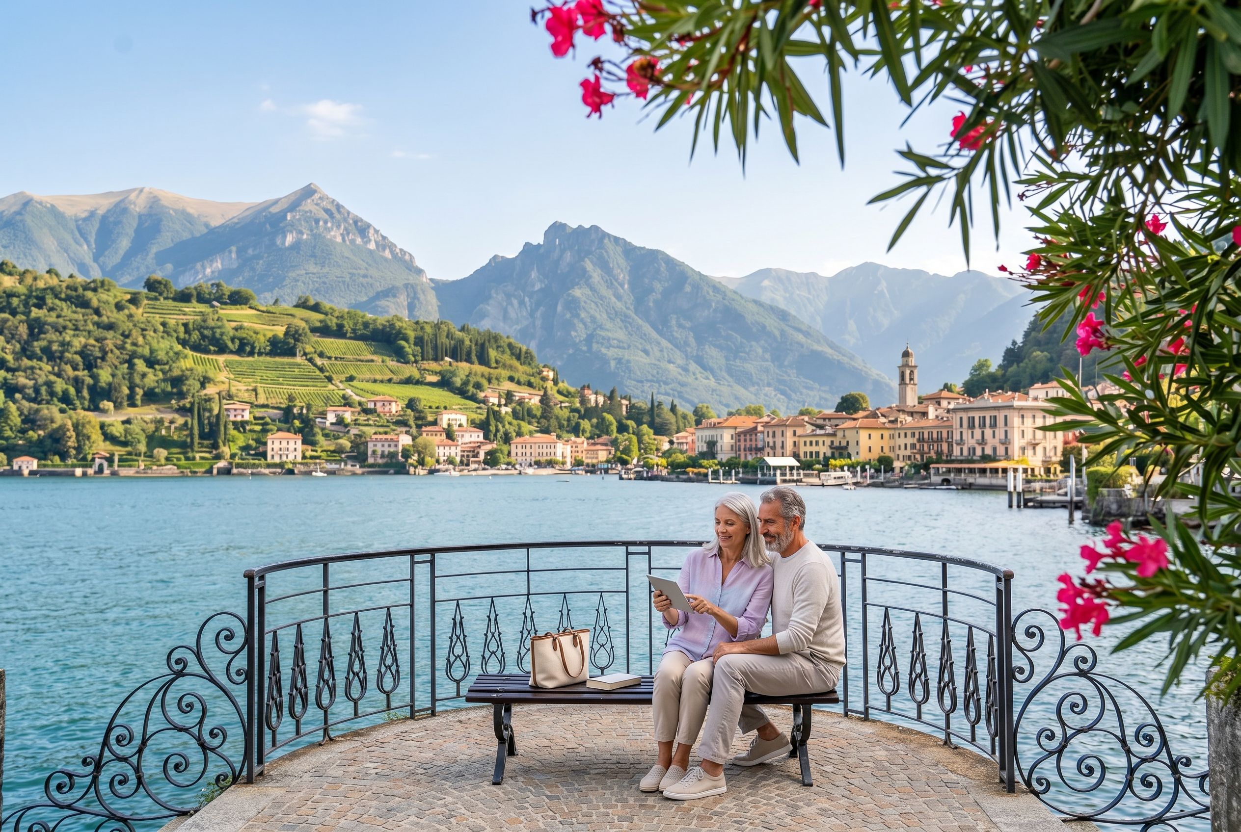 Lake Como ferry deck