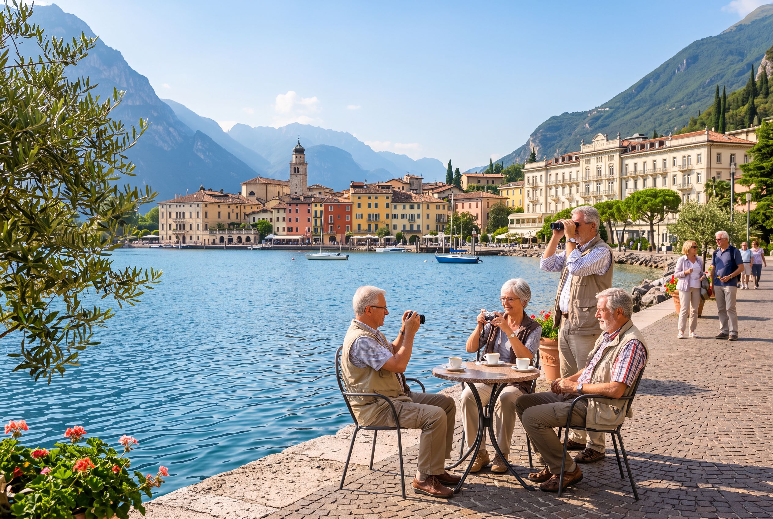 Lake Garda lakeside promenade
