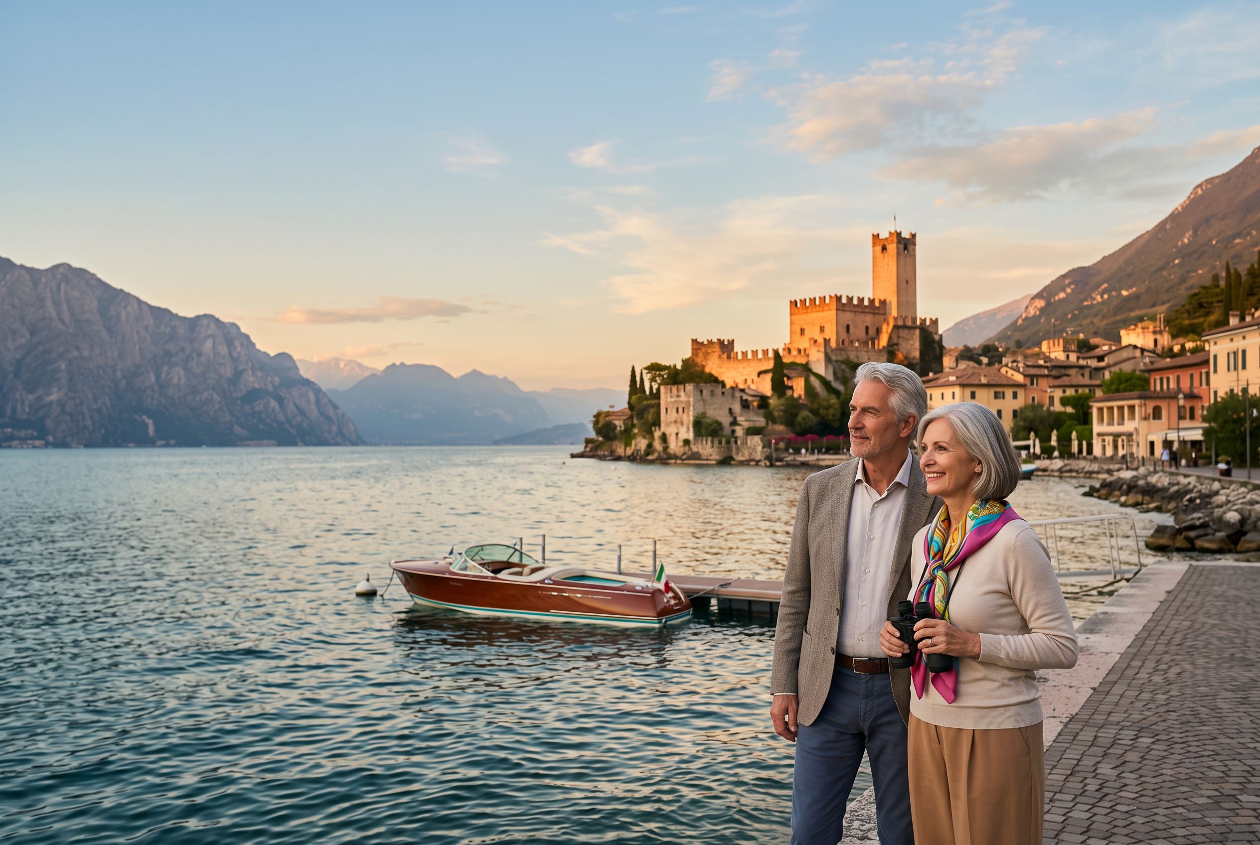 Malcesine Monte Baldo cable car lake view