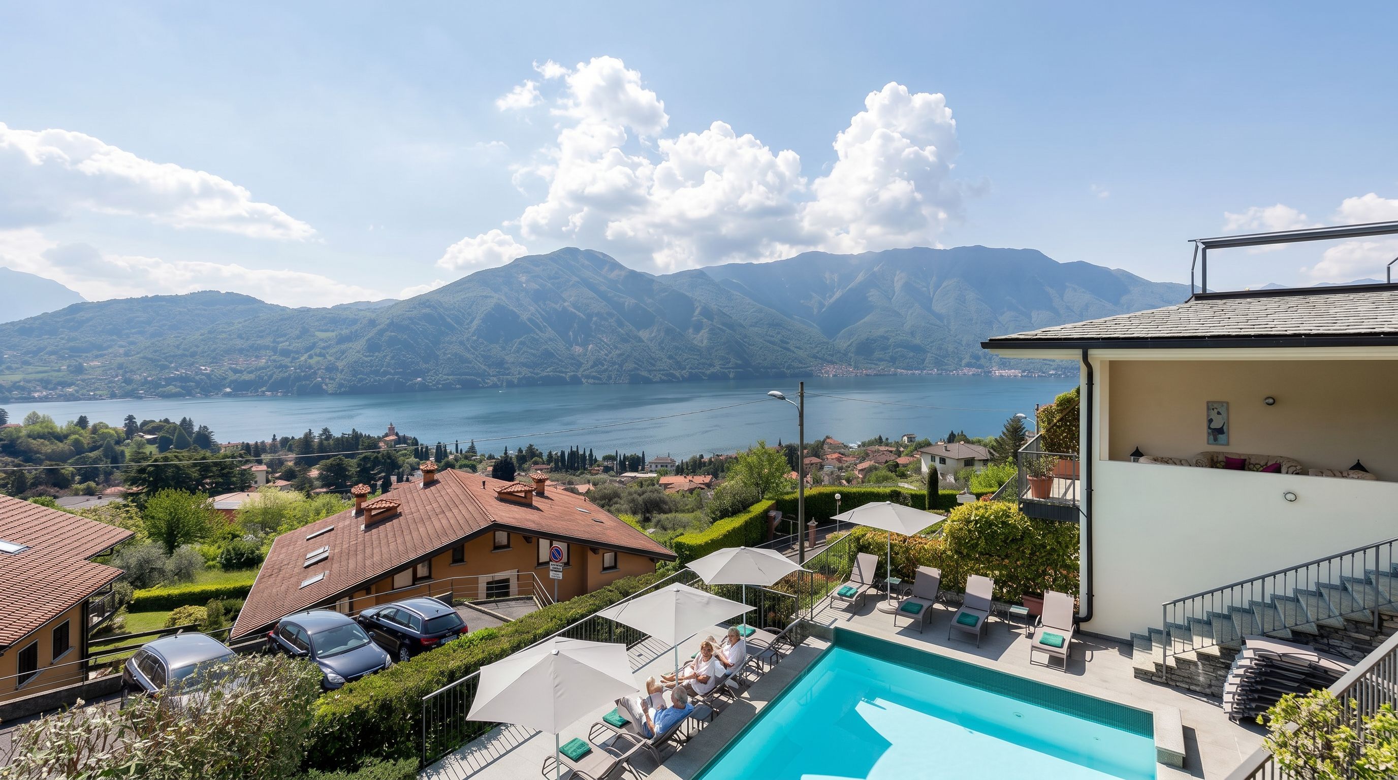 Lake Como garden hotel peaceful