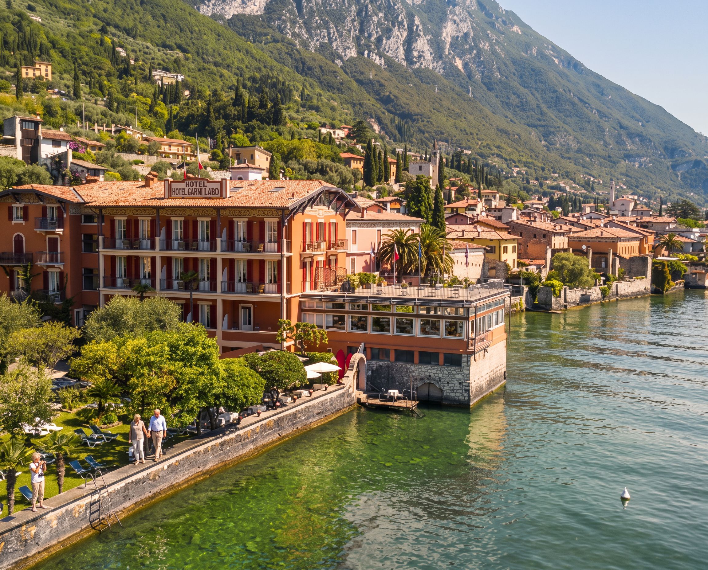 Gardone Riviera lakefront promenade