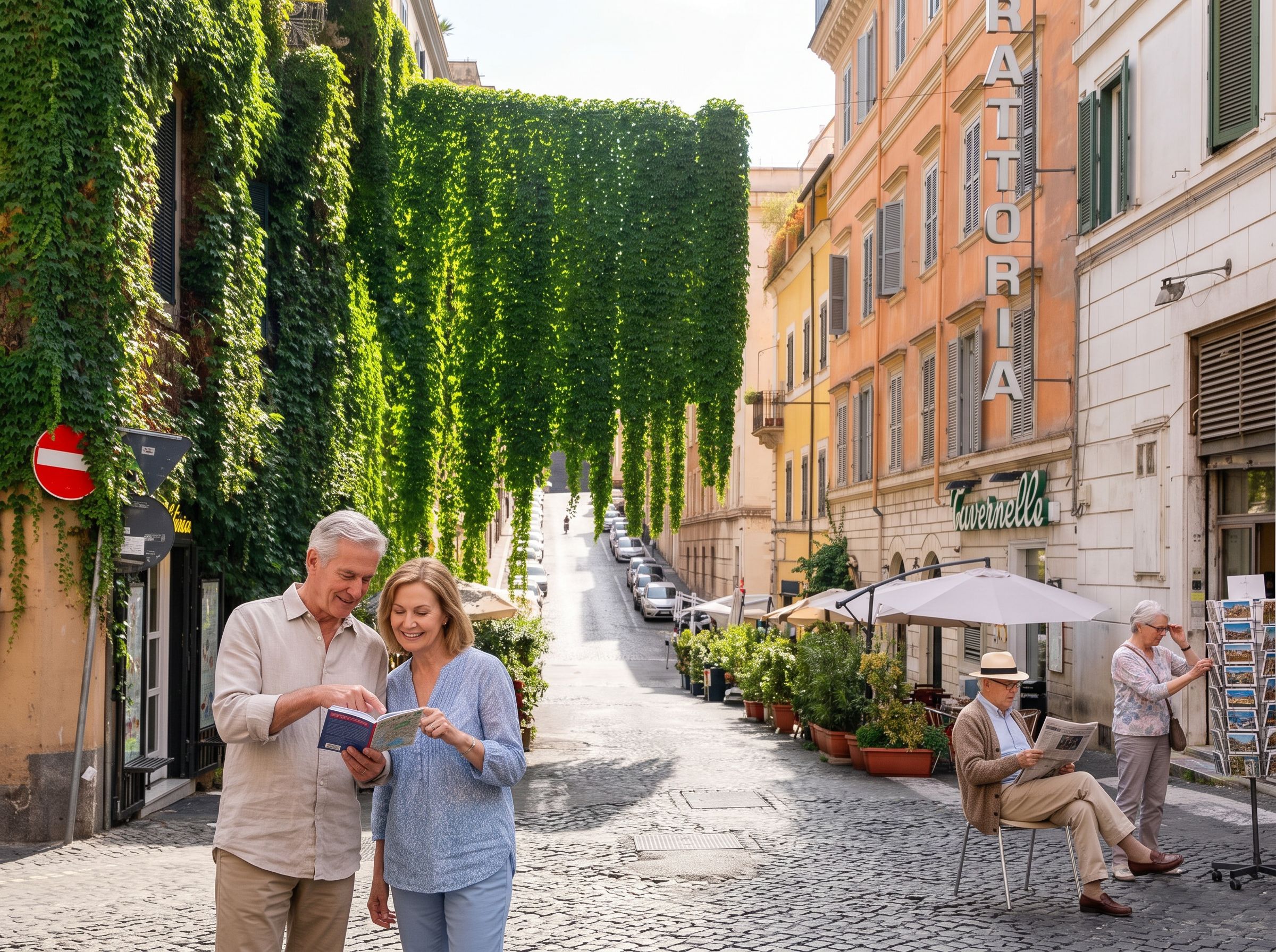 Rome Monti district street