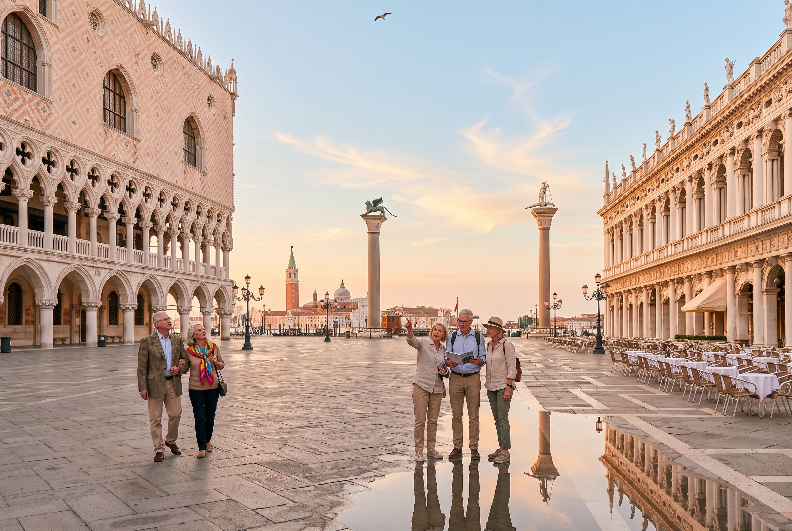 Piazza San Marco Venice morning