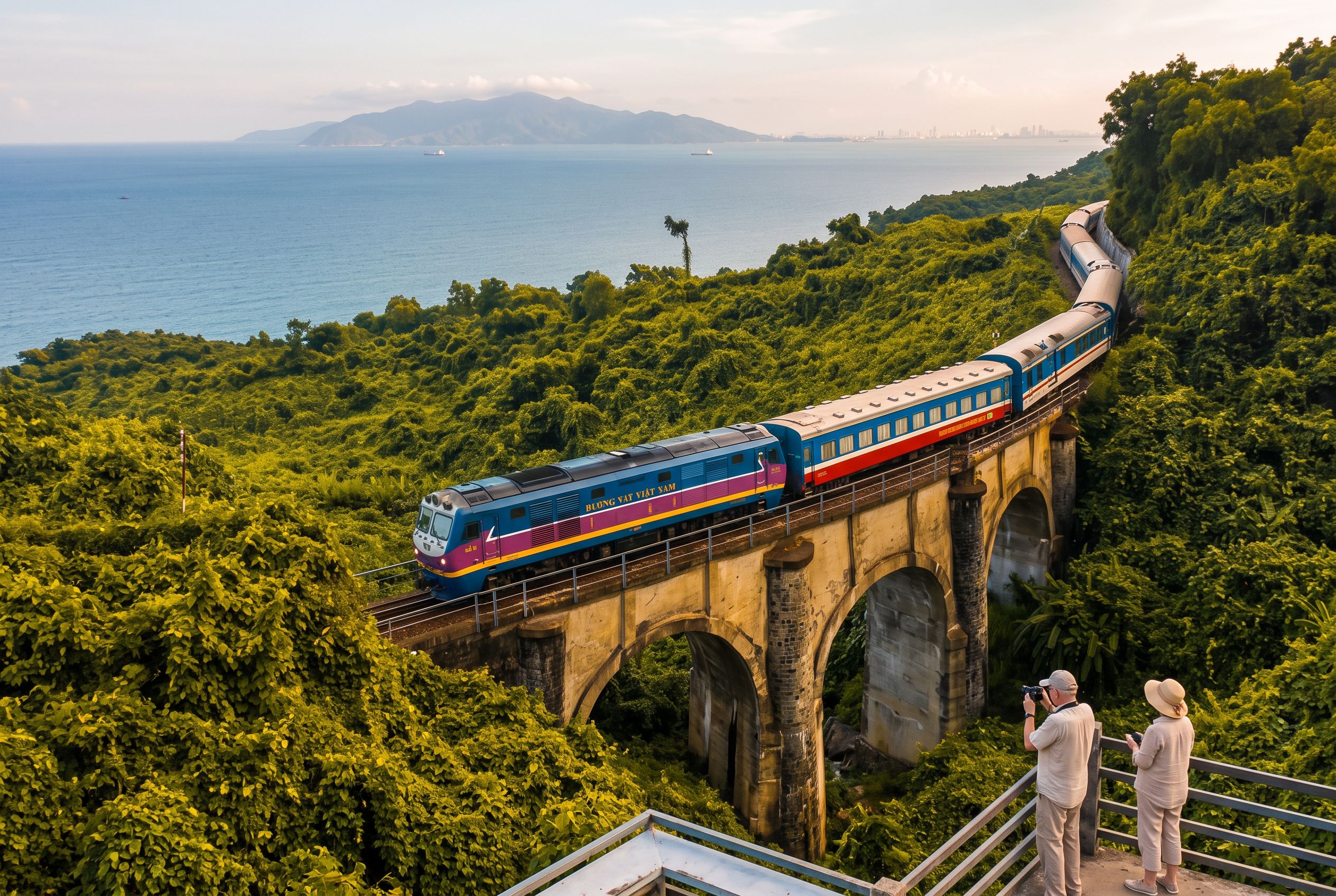 Hai Van Pass coastal railway Vietnam