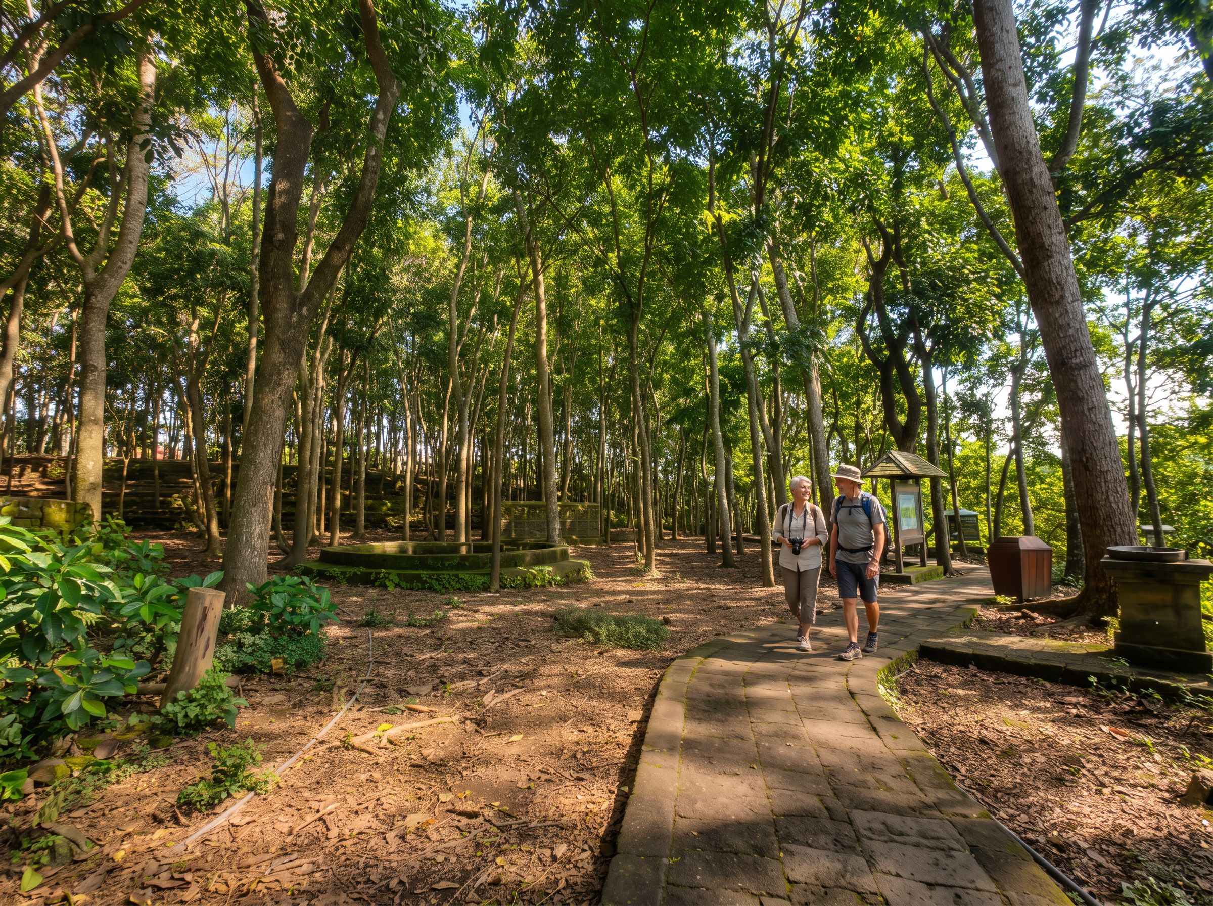 Ubud Monkey Forest shaded path