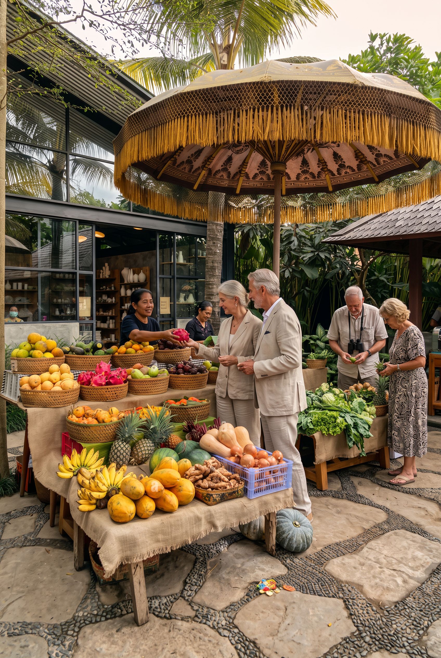 Ubud market fruit stall