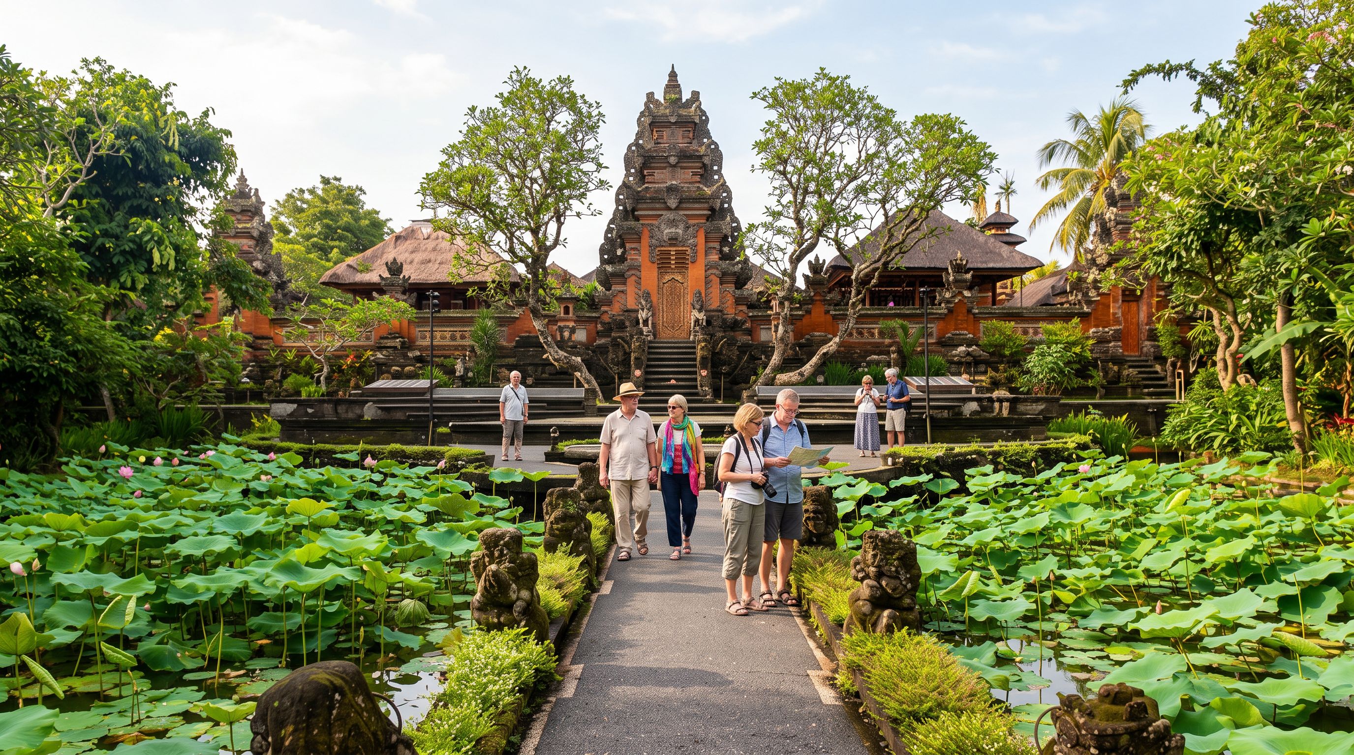 Saraswati Temple lotus pond Ubud