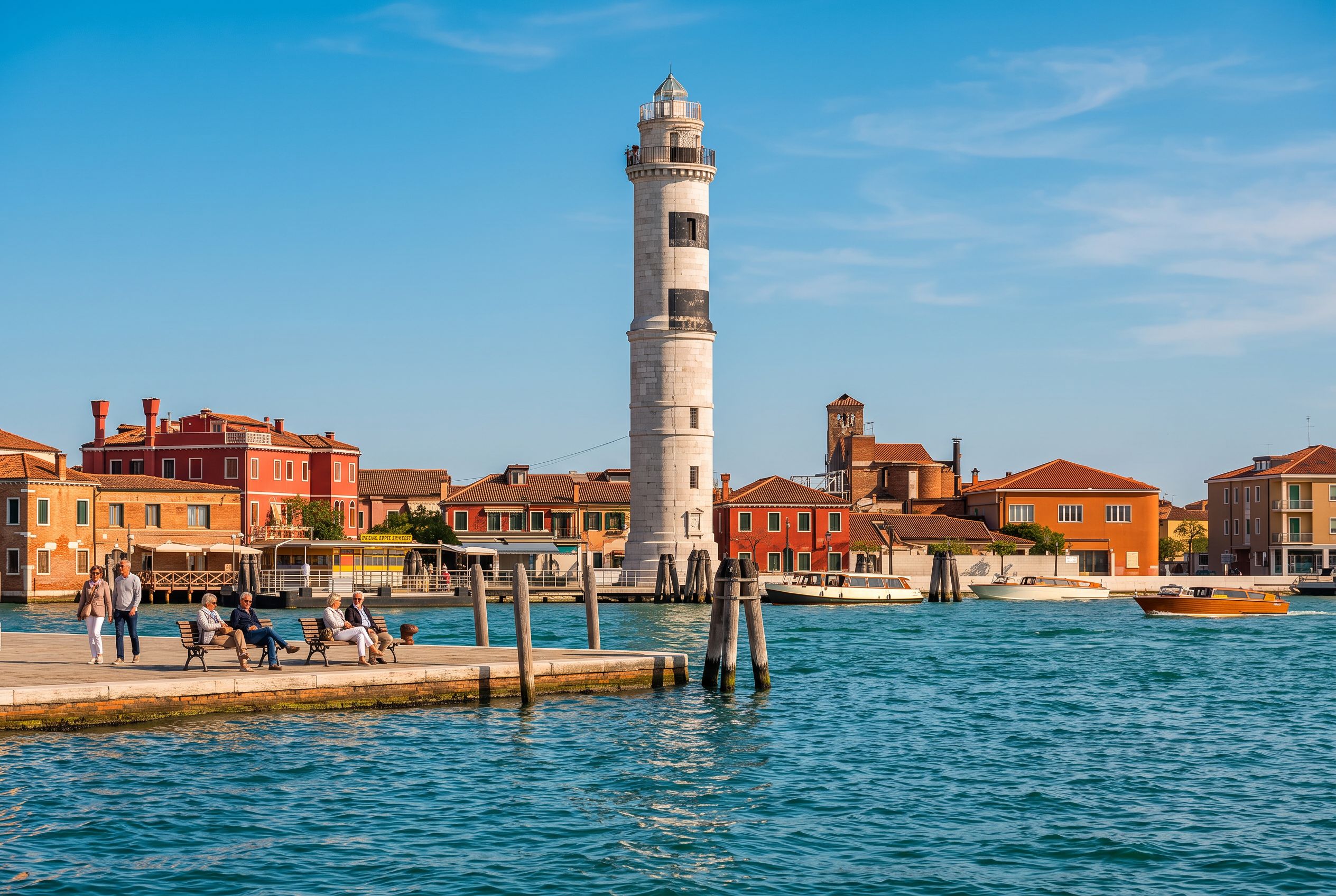 Murano Faro vaporetto stop Venice