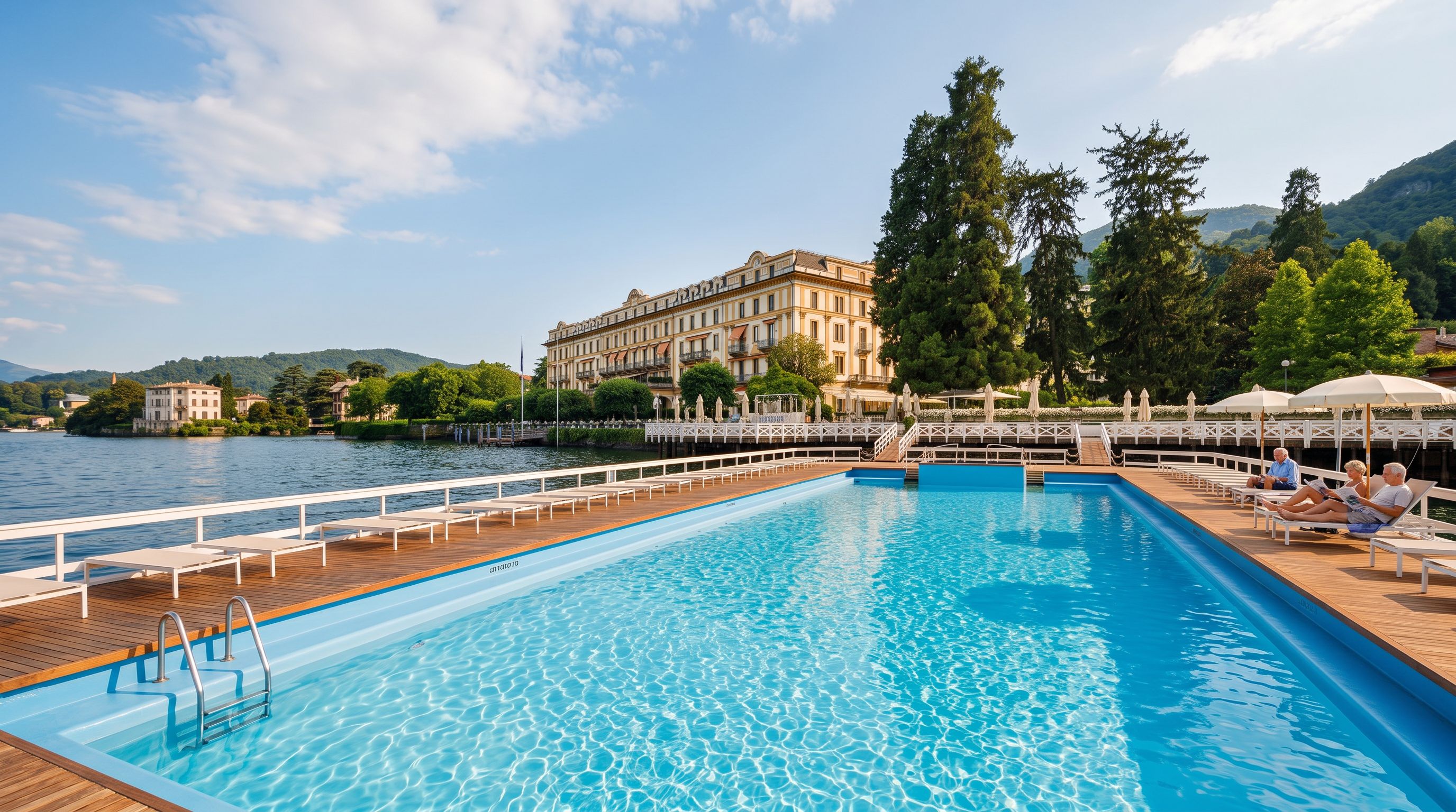 Villa d'Este garden lake view