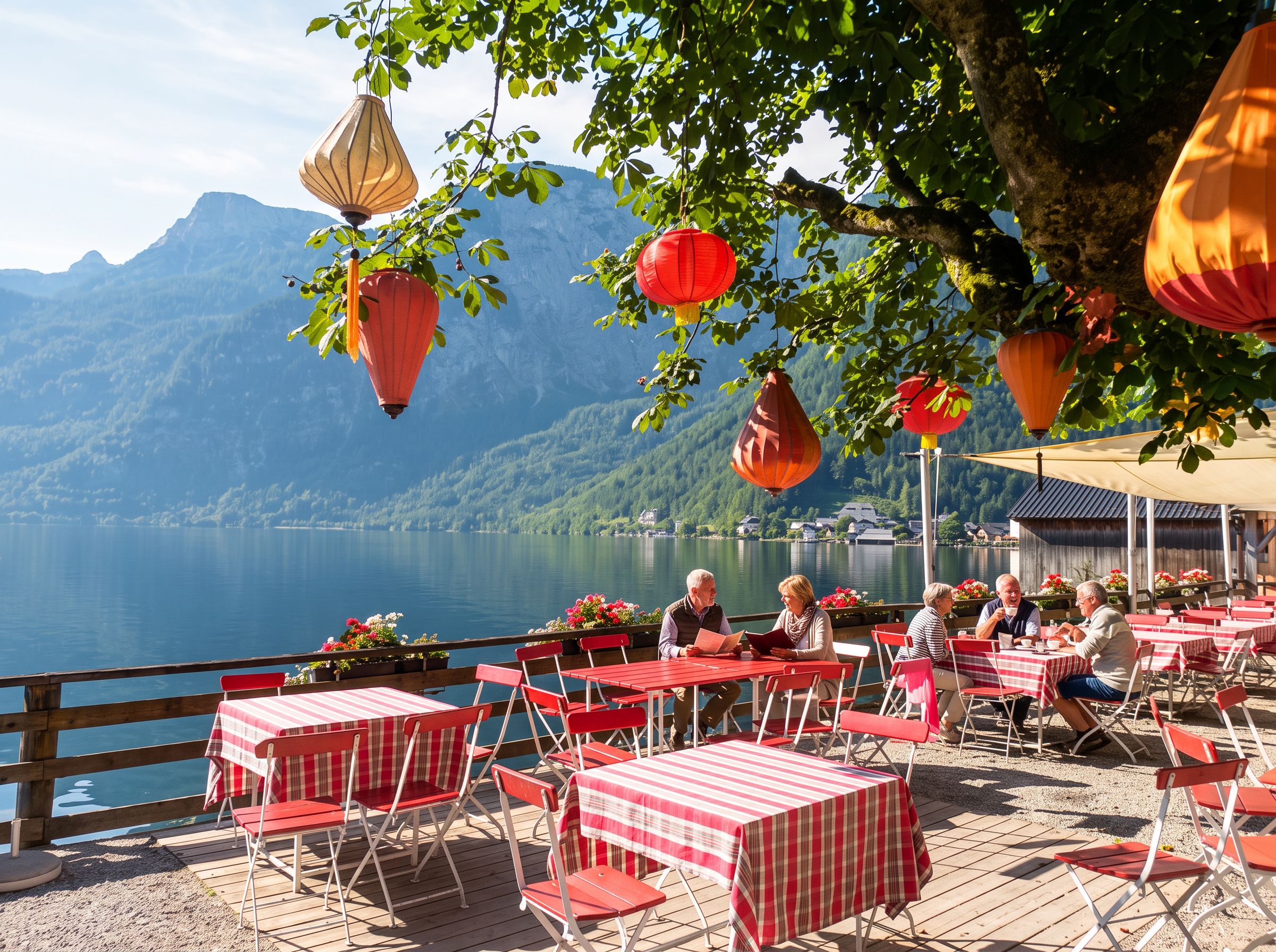 Hallstatt lake fish Reinanke plate
