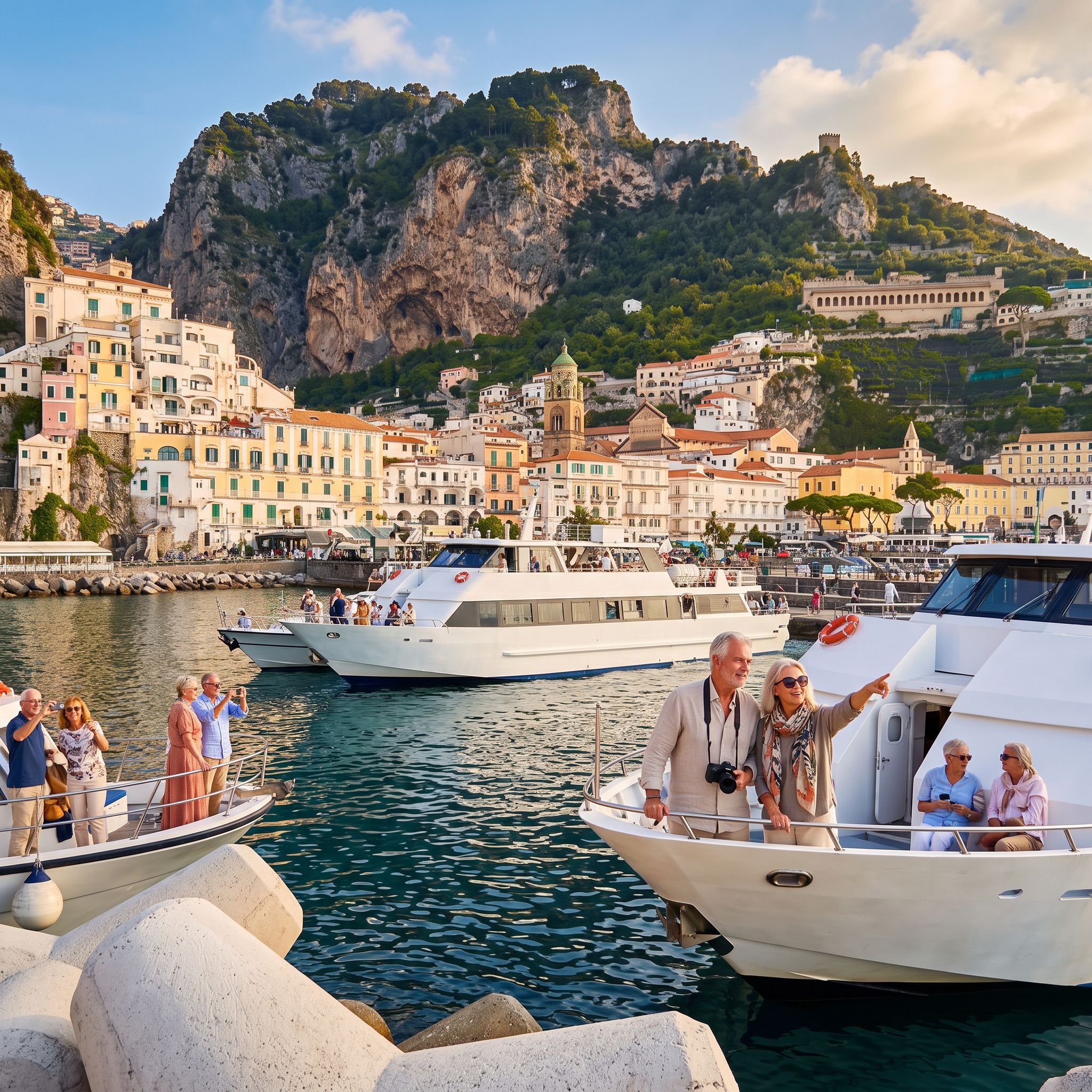 Amalfi Coast ferry boat sea