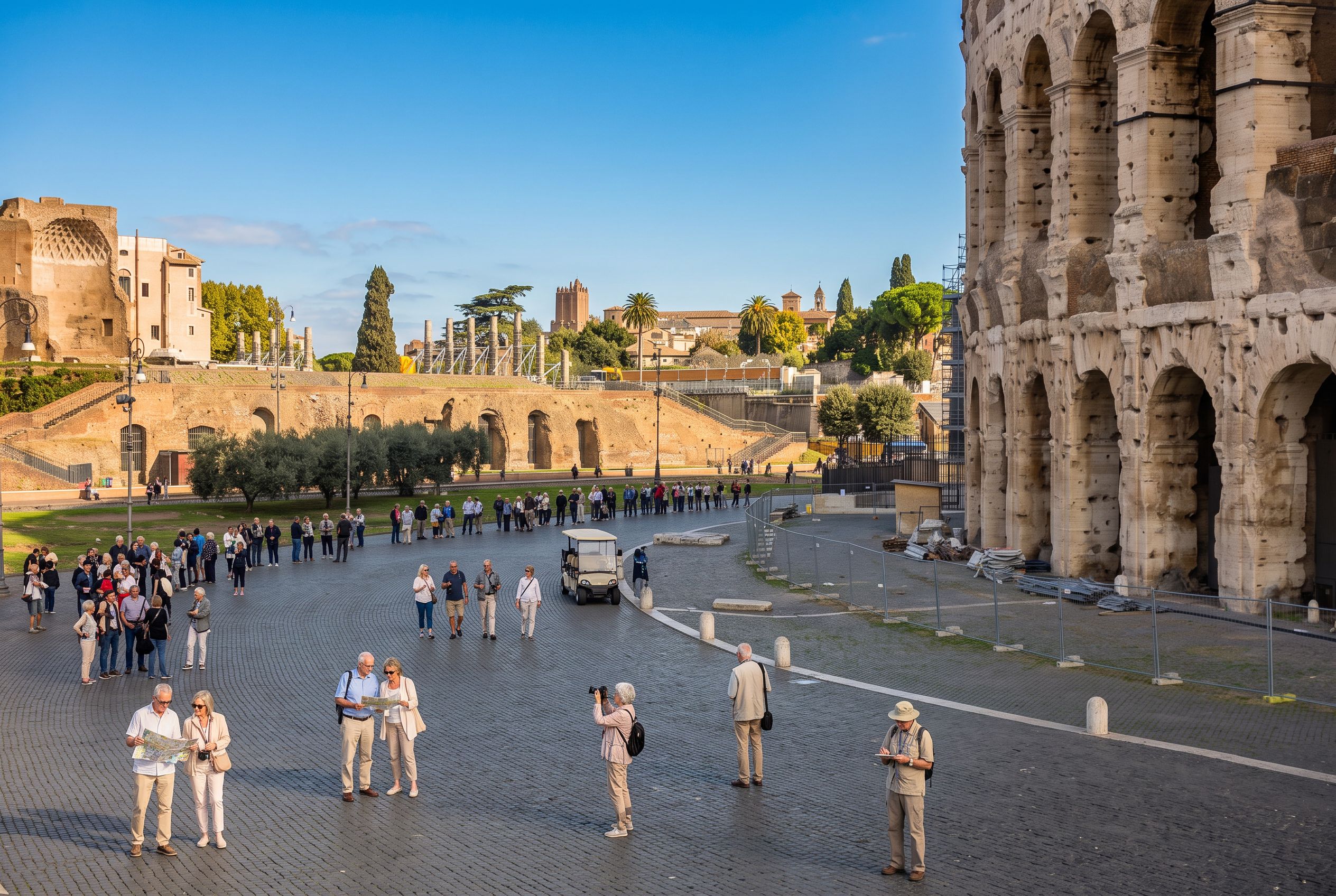 Rome Colosseum early morning queue