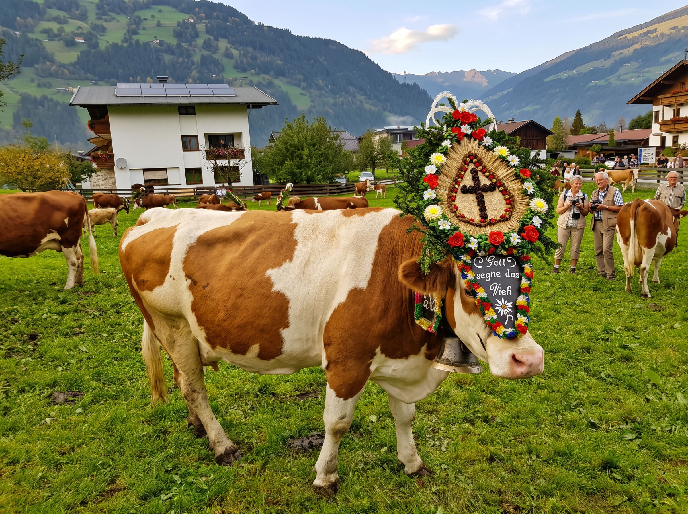Zell am Ziller Christmas market stalls